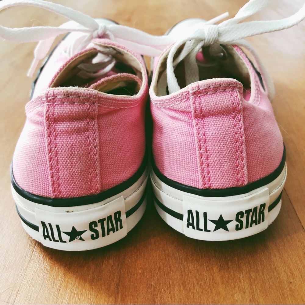Pink Converse All Star Low Tops